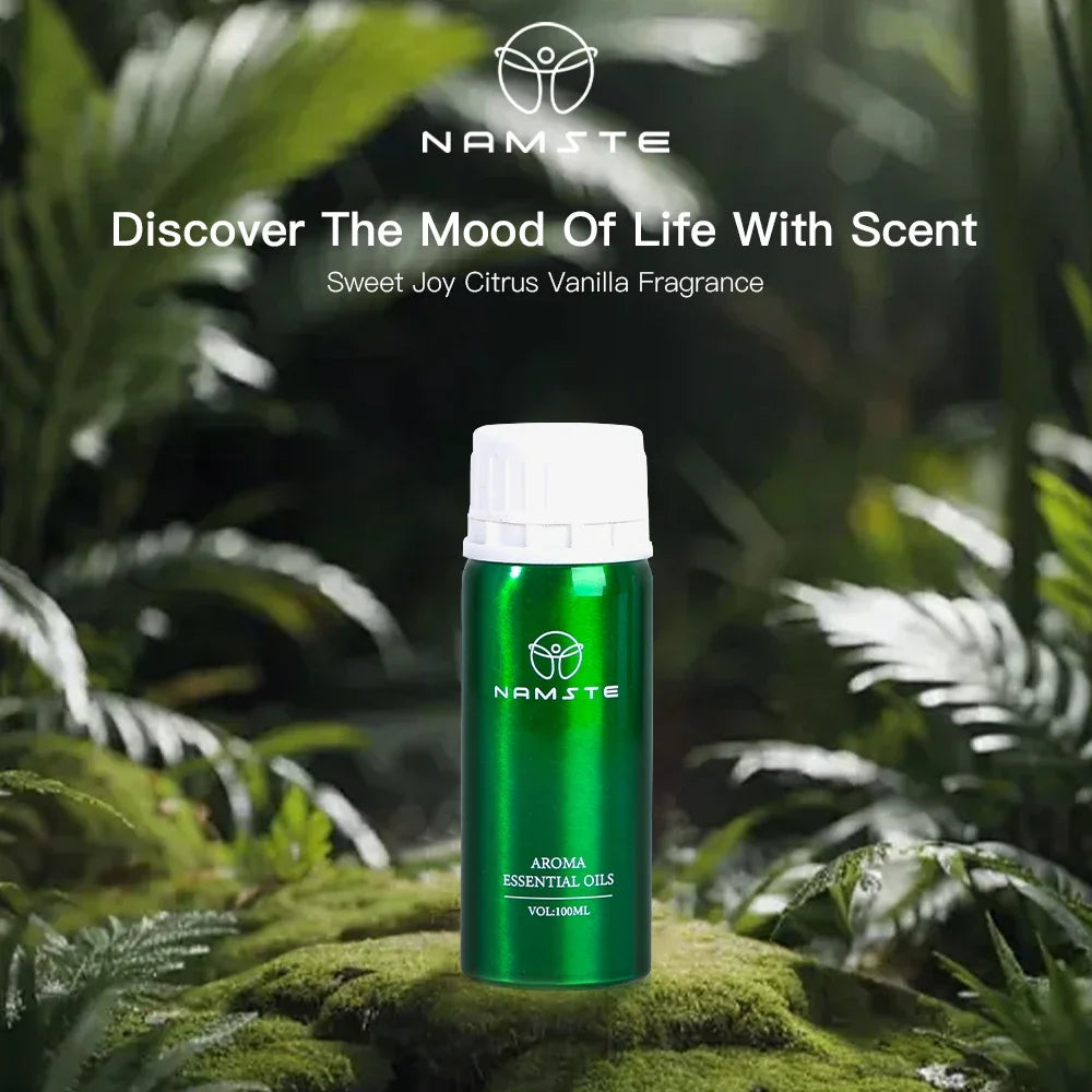 NAMSTE Harmony Essential Oil – 100ml Pure Fragrance Oil for Diffuser, Humidifier & Aromatherapy, 8 Scents