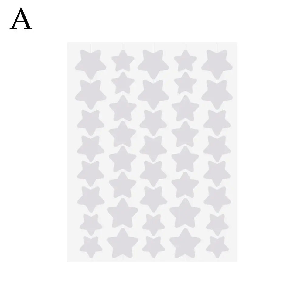 Star Acne Patches – Yellow Star-Shaped Hydrocolloid Pimple Dots, 40 Count, All Skin Types