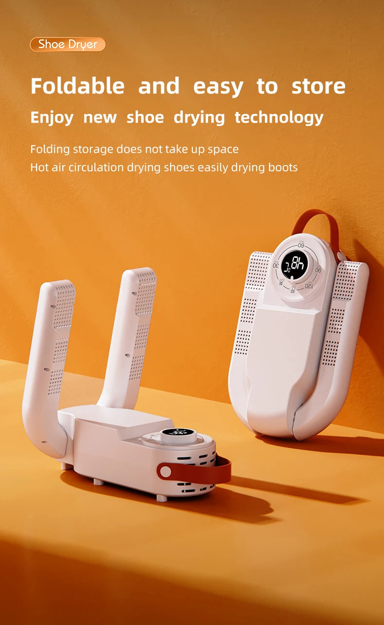 HOMEFISH Shoe Dryer with Timer – 220V EU Plug