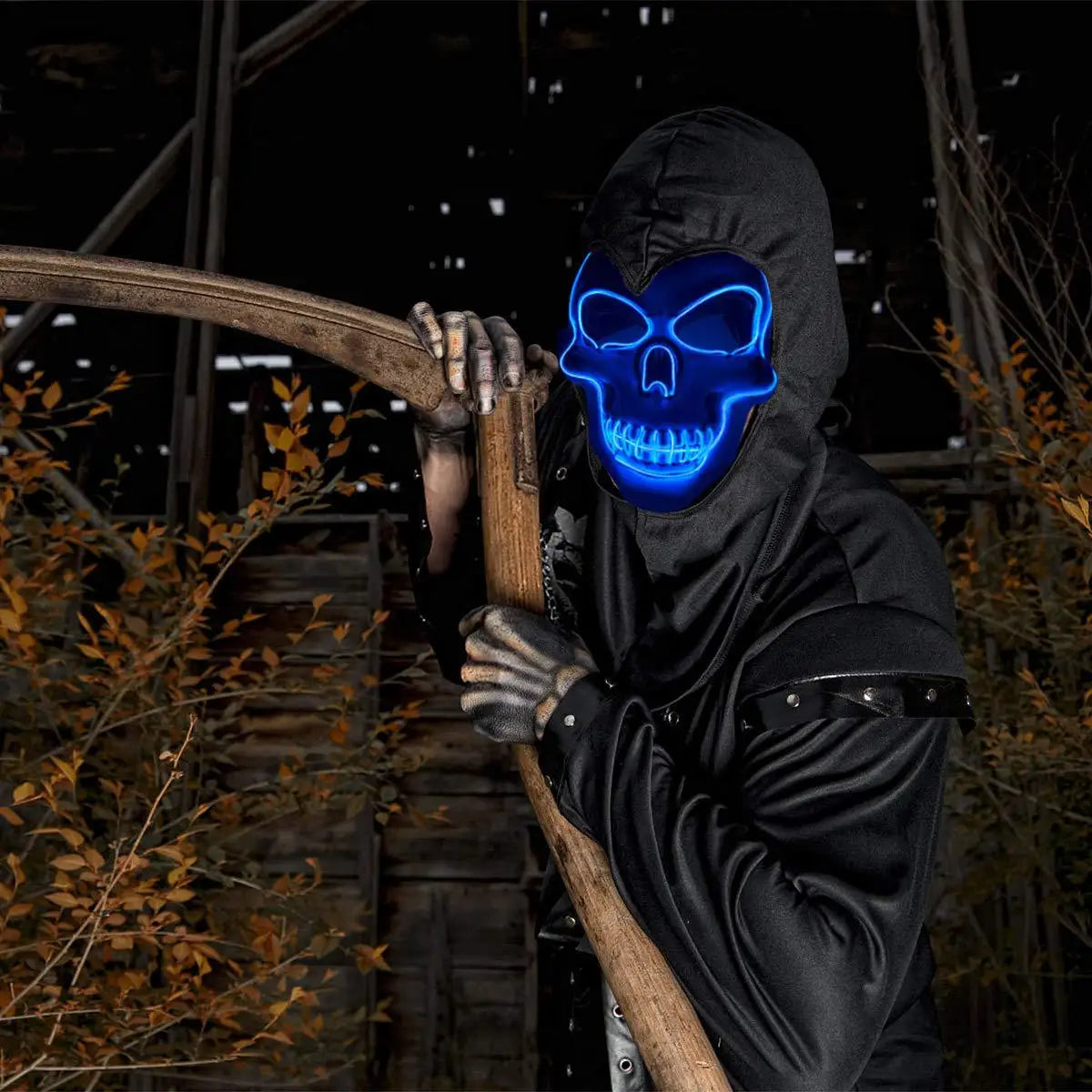 Light-Up Skull Halloween Mask – 3 Lighting Modes