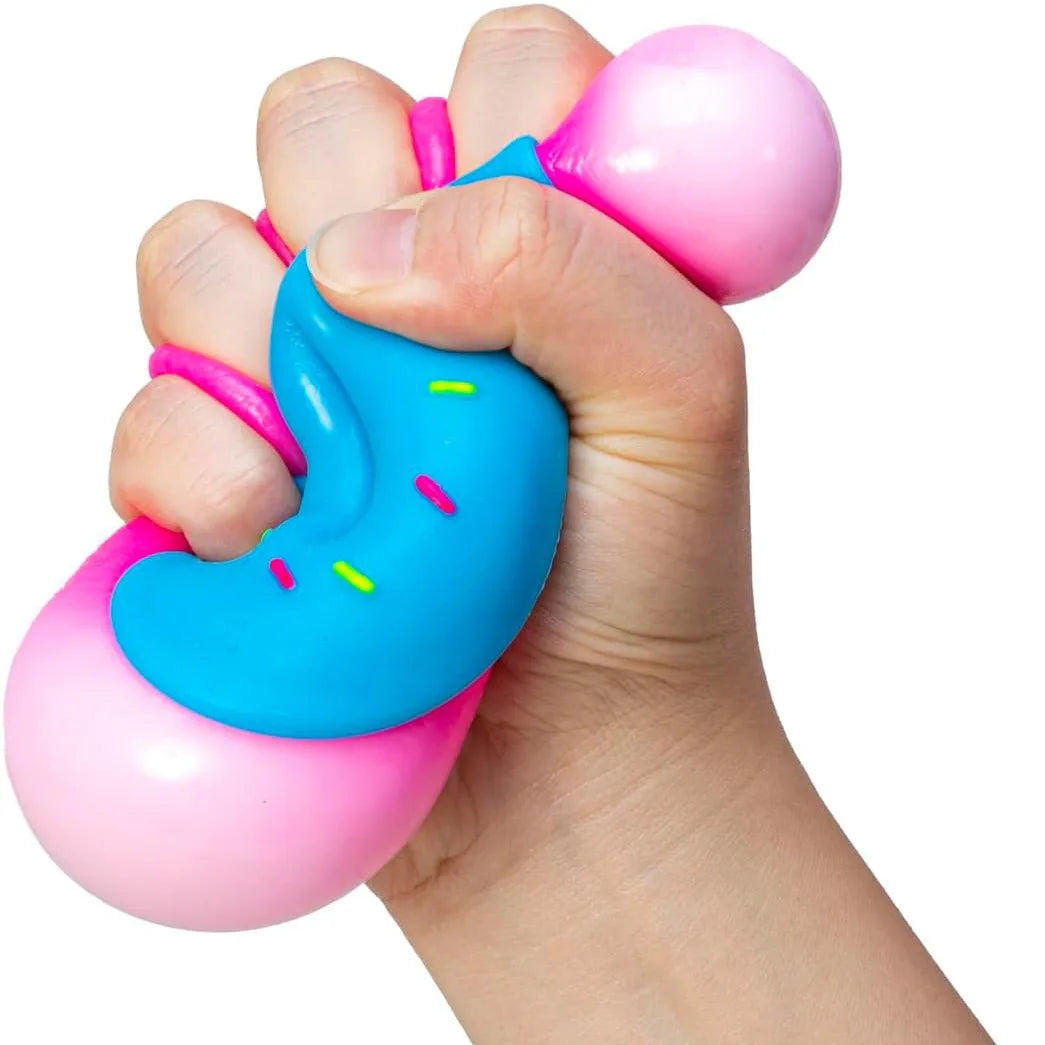 Sprinkle Donut Squeeze Fidget Toy – Blue & Pink Design