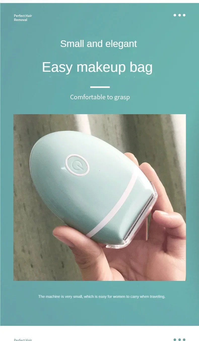 Women's Compact Battery-Powered Body Shaver