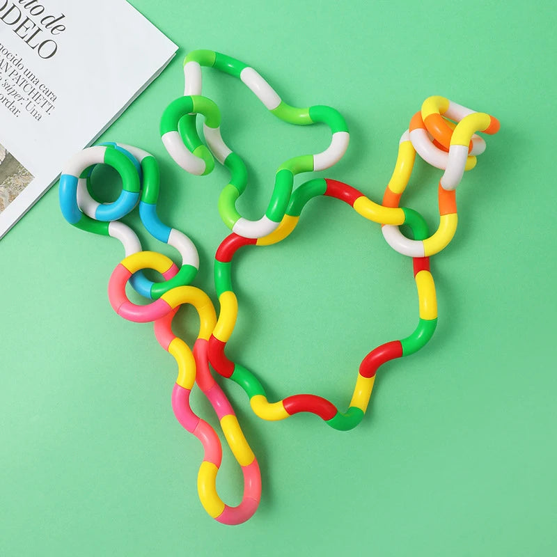 1/3/5Pcs Tangle Fidget Toy Twisting Sensory Hand-Eye Coordination Toy Anxiety Relief Finger Toy for Kid Adult Fine Motor Skills