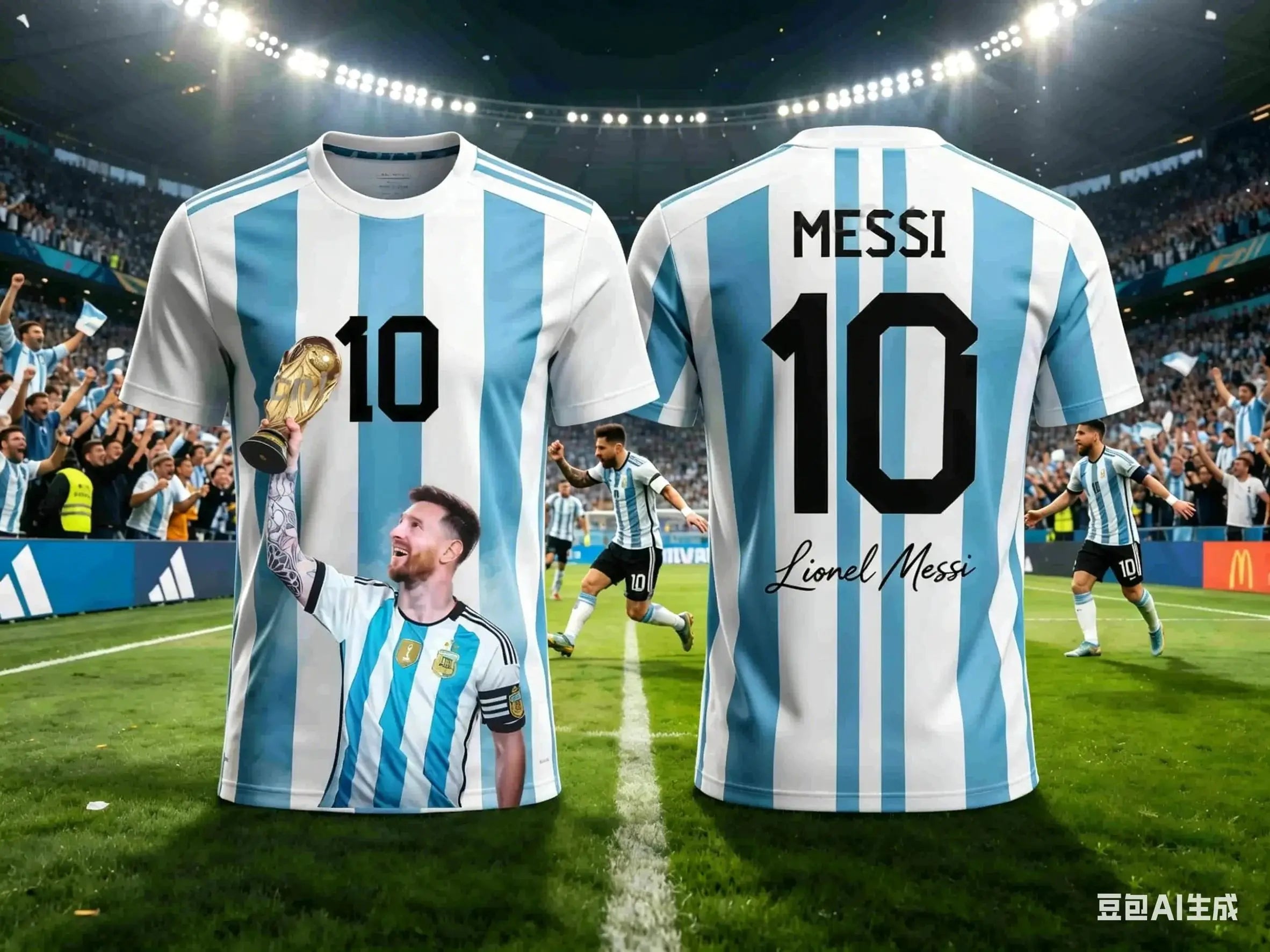 2026 Messi Style Summer 3D Printable  Clothing Football Jersey T-shirt Loose and Comfortable Suitable for Sports Wearing