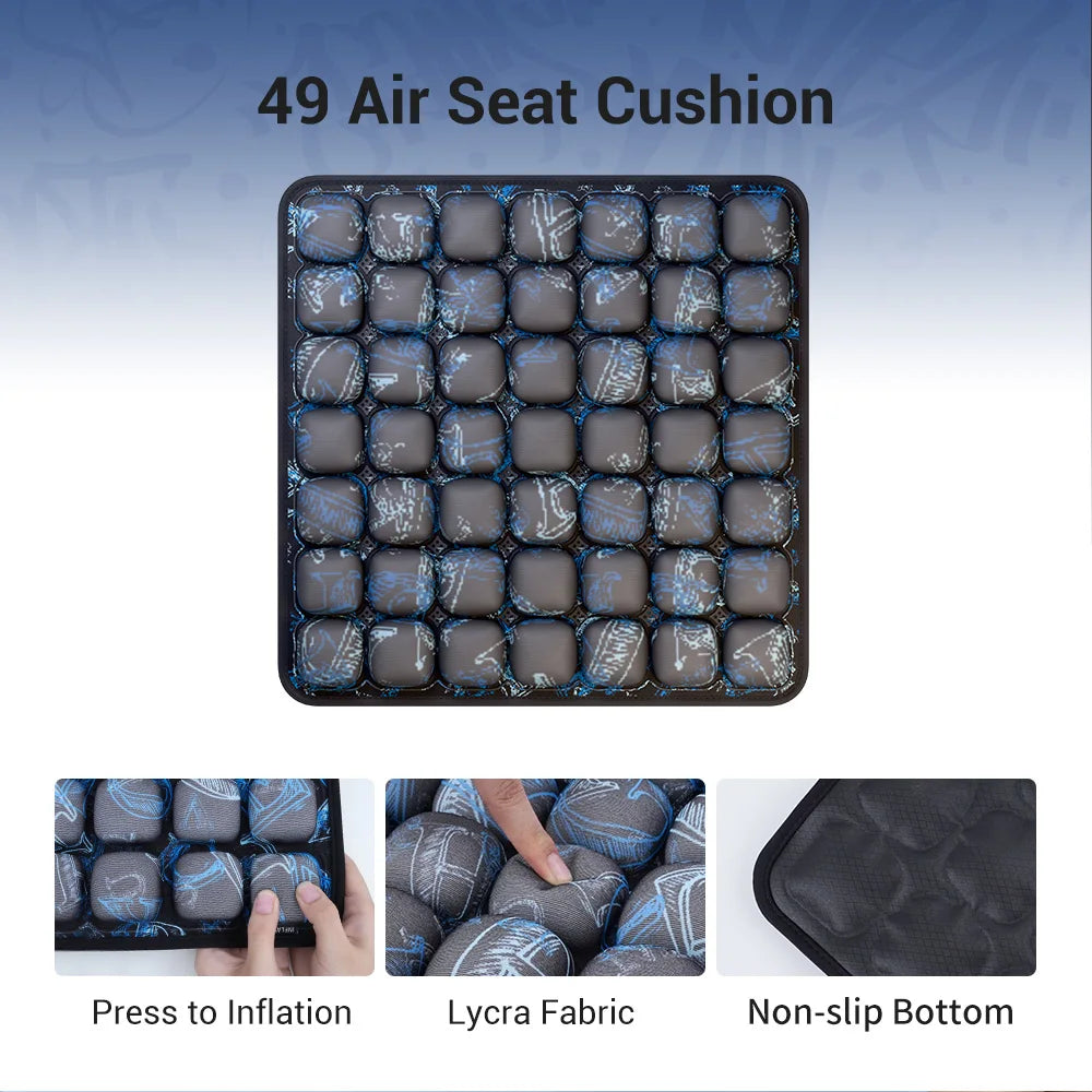 49-Cell Honeycomb Air Seat Cushion – Breathable Pressure Relief for Office, Home & Outdoor Use