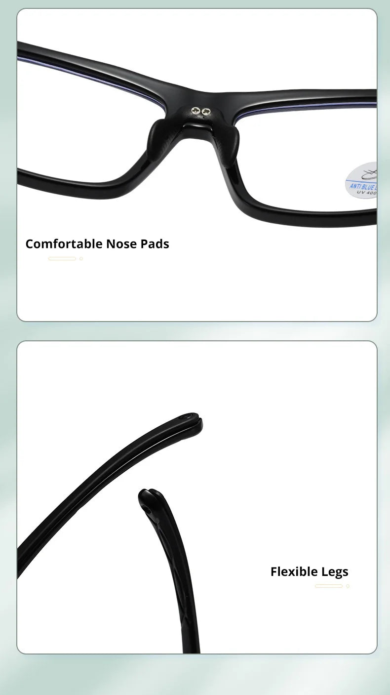 Gmei Optical TR90 Rectangular Sports-Style Eyeglass Frame