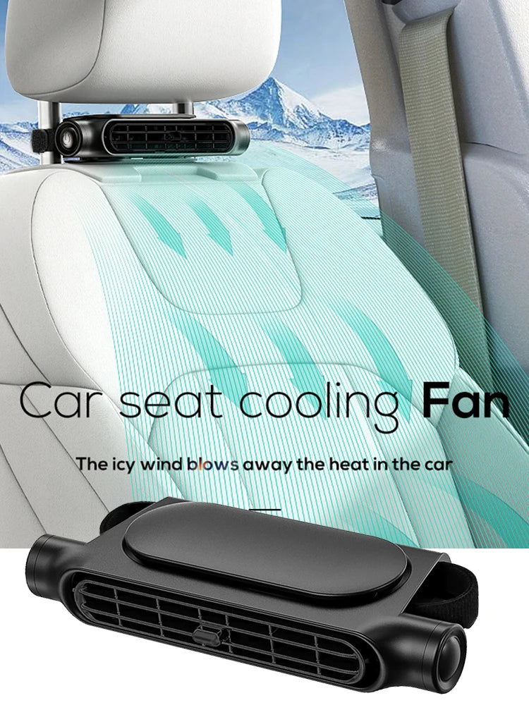 3-Speed Car Headrest Fan