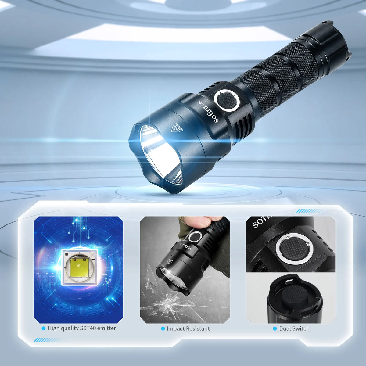 Sofirn C8G Rechargeable LED Flashlight