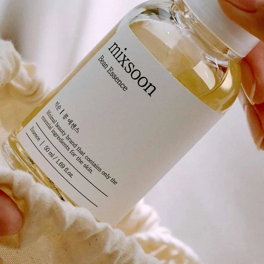 Korean Skincare Mixsoon Glow Bean Essence,Exfoliating Gentle Long-lasting Hydration Facial Moisturizing Serum Smooth Skin 50ml
