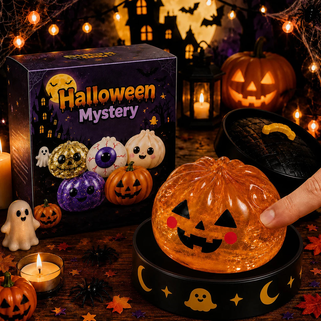 5.5cm/8.5cm Halloween ghost pinch music creative new squeeze decompression toy pinch decompression gift box set