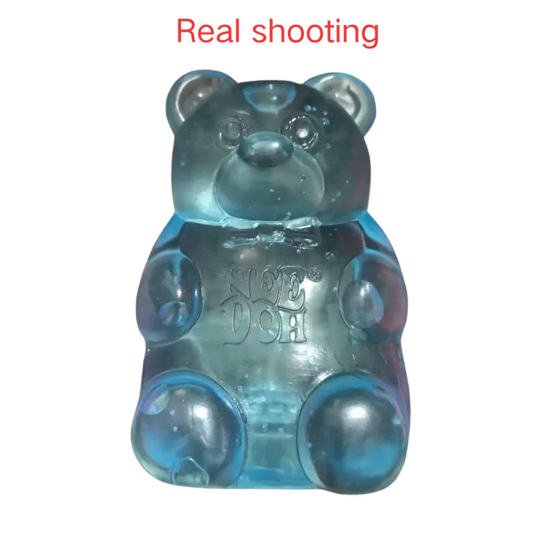 Nee Doh Cute Bear Maltose Dough Squeeze Toy Colorful Sensory Fidget Toy Stress Relief Desktop Decor Gift
