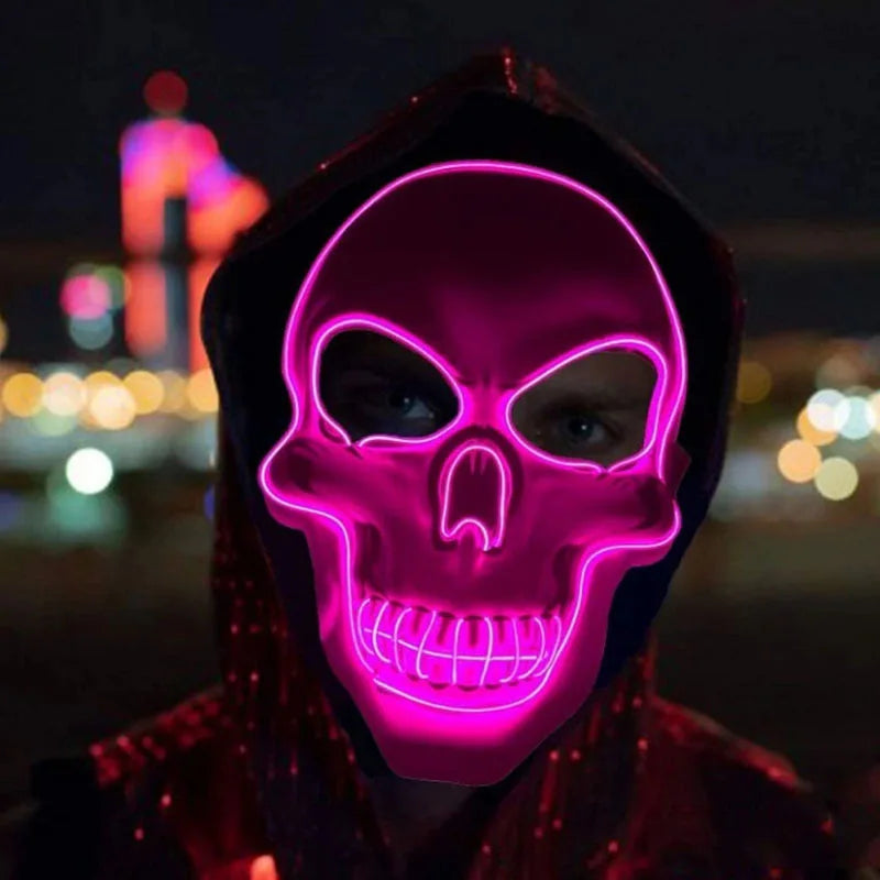 Light-Up Skull Halloween Mask – 3 Lighting Modes