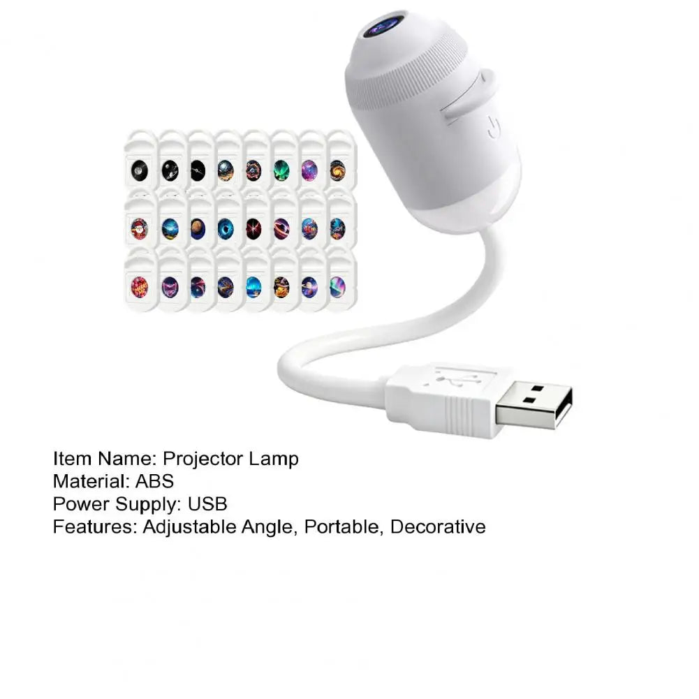 USB Star Projector & Night Light – 3 to 24 Slides