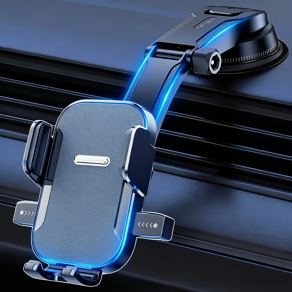 MIRACASE 360° Car Phone Holder – Dashboard Suction Cup Mount, Adjustable Angle, One-Hand Release, Universal for 4–7" Smartphones