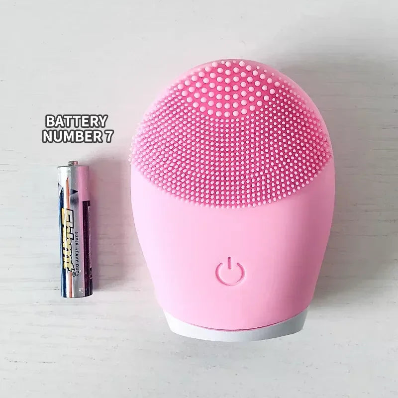 Electric Silicone Facial Cleansing Brush