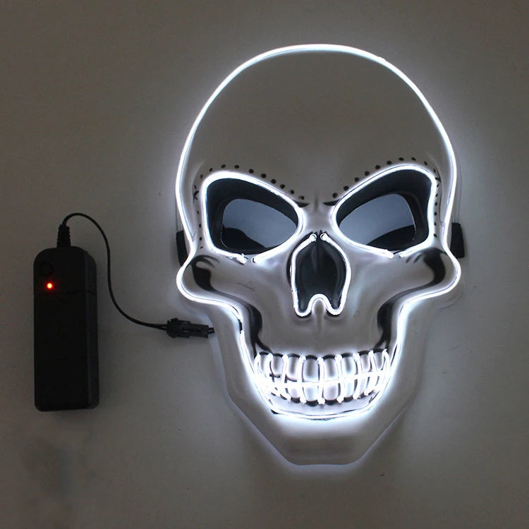 Light-Up Skull Halloween Mask – 3 Lighting Modes