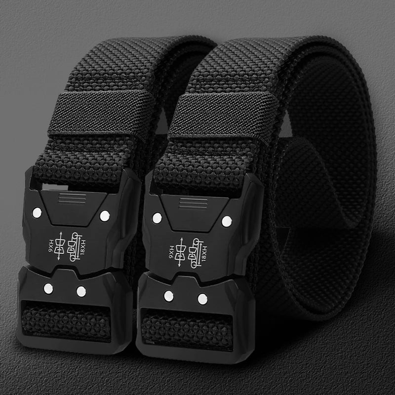 Unisex Tactical-Style Belt with Automatic Buckle