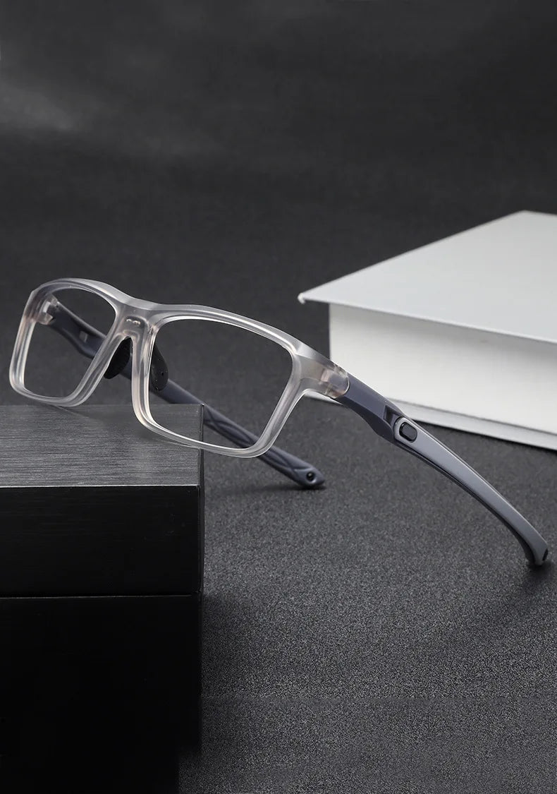Gmei Optical TR90 Rectangular Sports-Style Eyeglass Frame