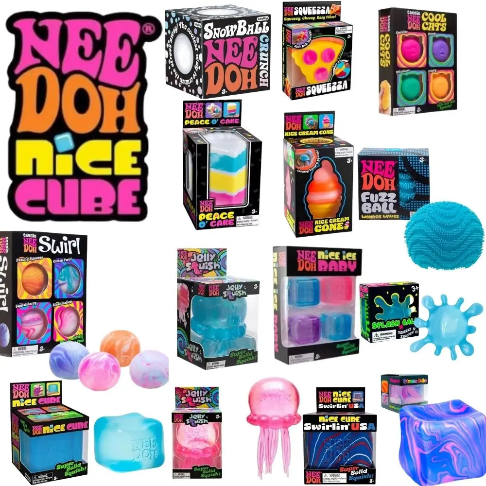 2026 NeeDoh Schylling Squeez Toy Squishy Blind Box Multi Slow-Rising Squishy ADHD Stress Relief Fingertip Toy Mystery Box Gift