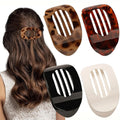 Leopard Matte Oval Hair Claw Clip for Women New Design Curved Flat Acrylic Barrettes Fashion Styling Hair Accessories