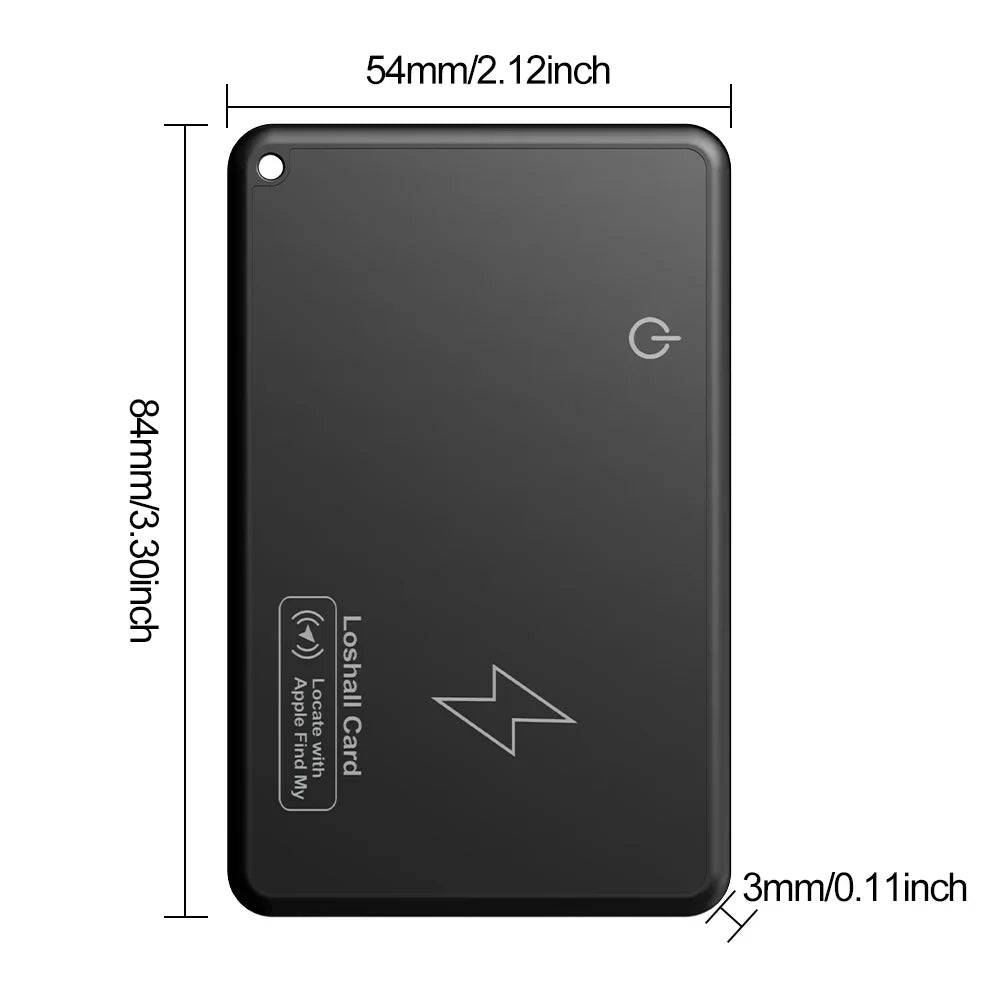CD Wallet Charging Tracking Location Tracker Wireless  Card Waterproof GPS Locator Work with IOS Find My App Bluetooth Tracker