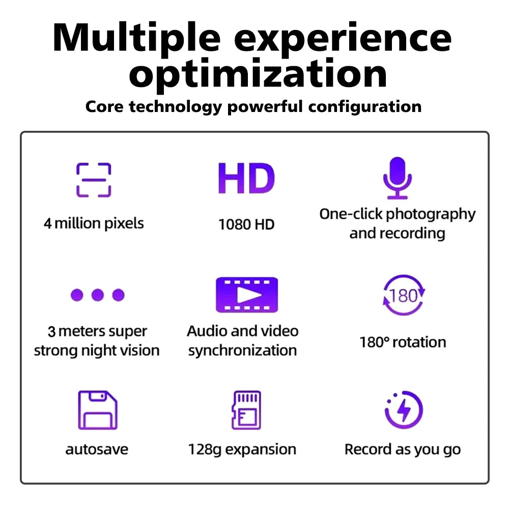 HD 1080P Camera 1.3inch Mini Action Camera Portable Small Digital Video Recorder Body Cam Infrared Night Vision Miniature Camcor