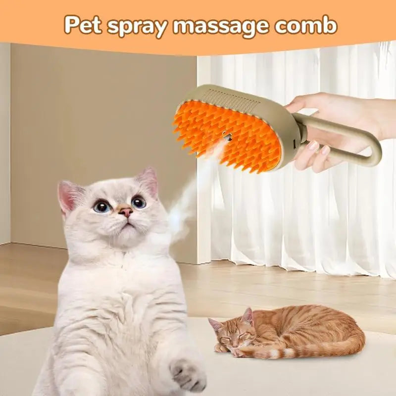 Pet Steam Brush – Cat & Dog Deshedding & Grooming Tool