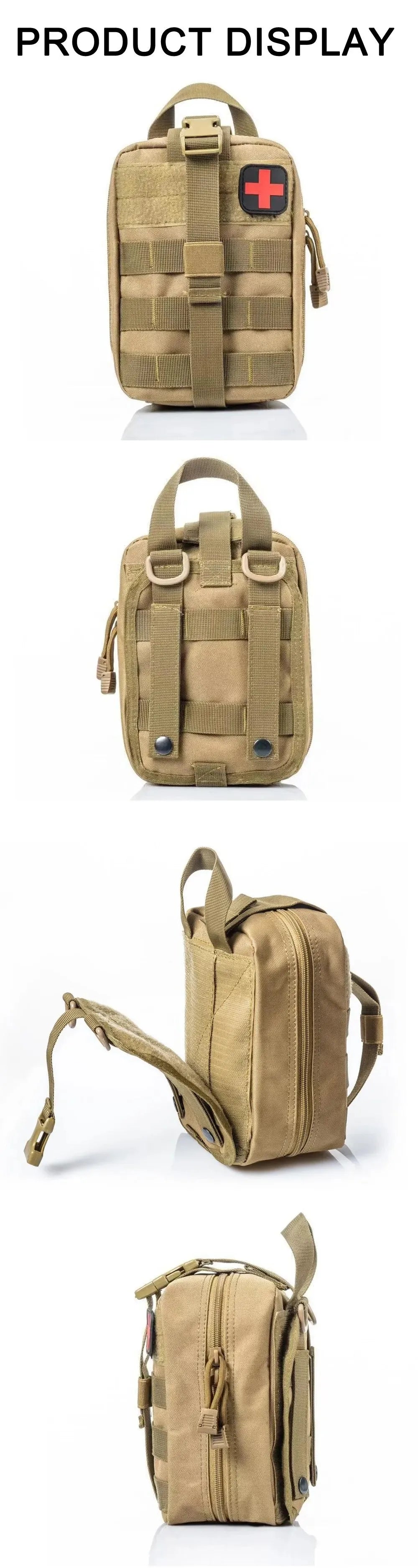 Waterproof Oxford Molle First Aid Pouch – IFAK Emergency Waist Pack for Outdoor Adventures