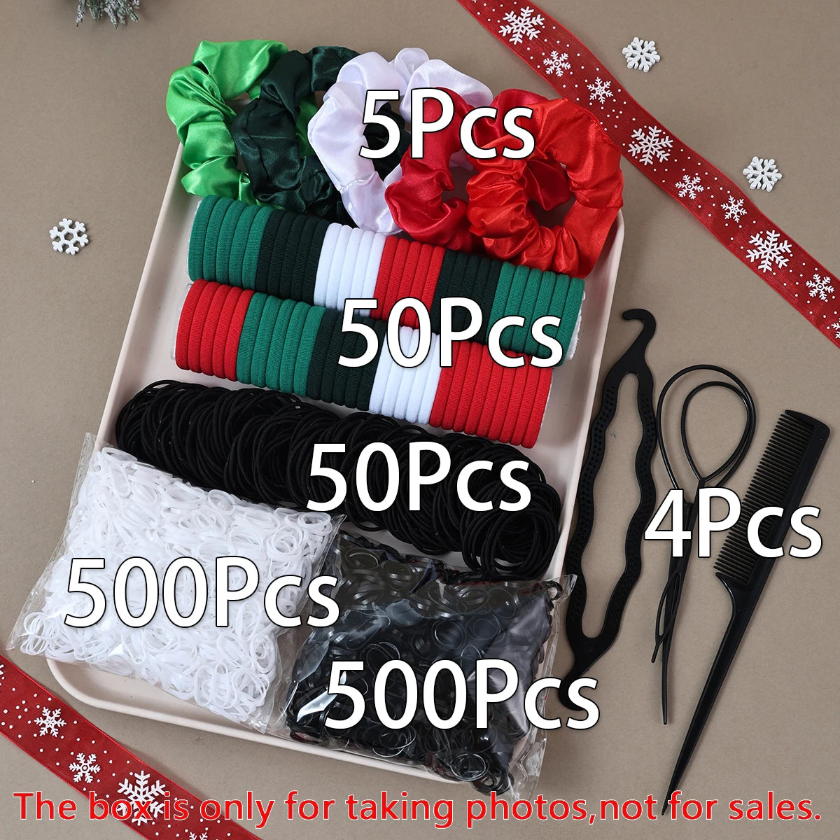 Hair Accessory Set – Scrunchies, Hair Ties & Styling Tools