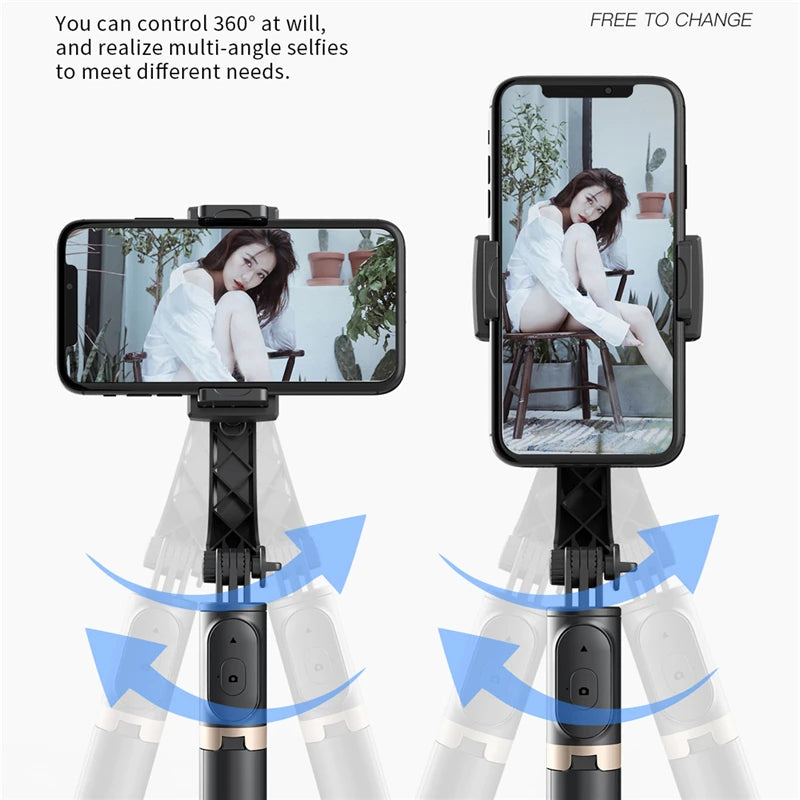 Q08 Smartphone Gimbal with Selfie Stick & Tripod