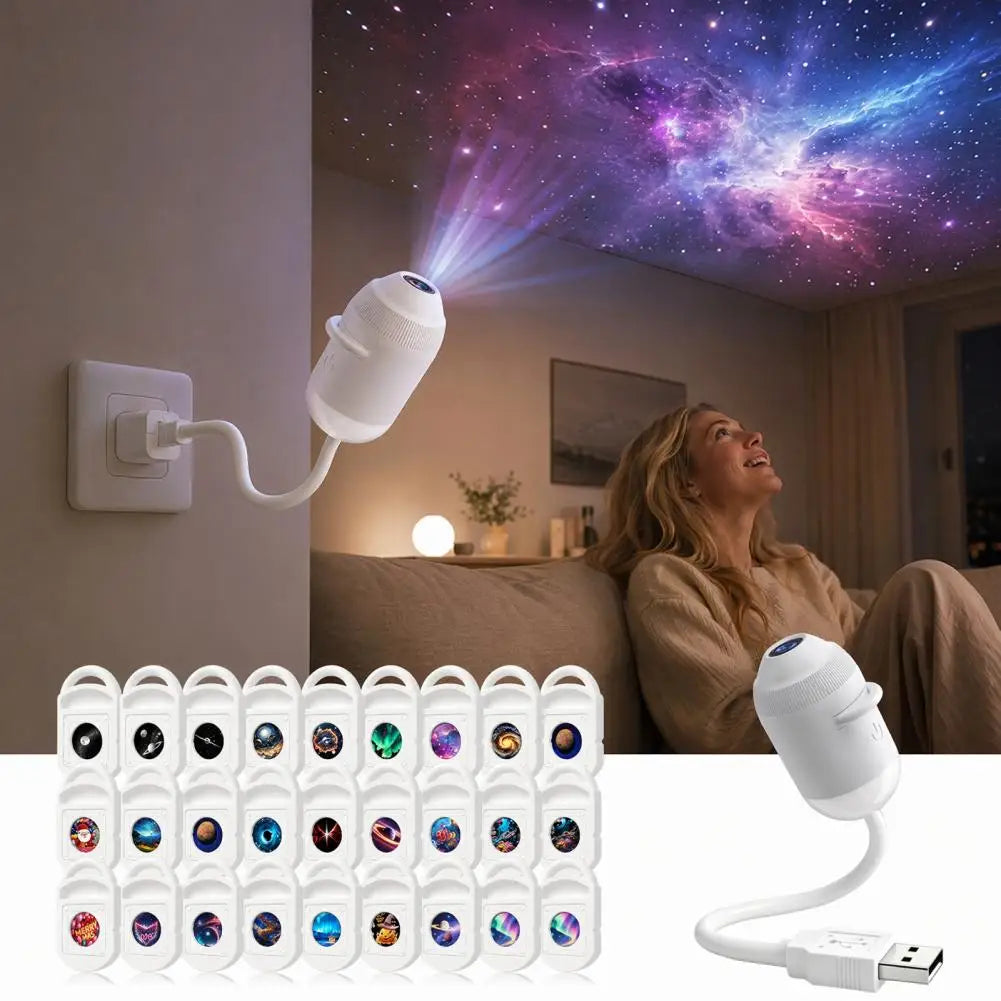 USB Star Projector & Night Light – 3 to 24 Slides