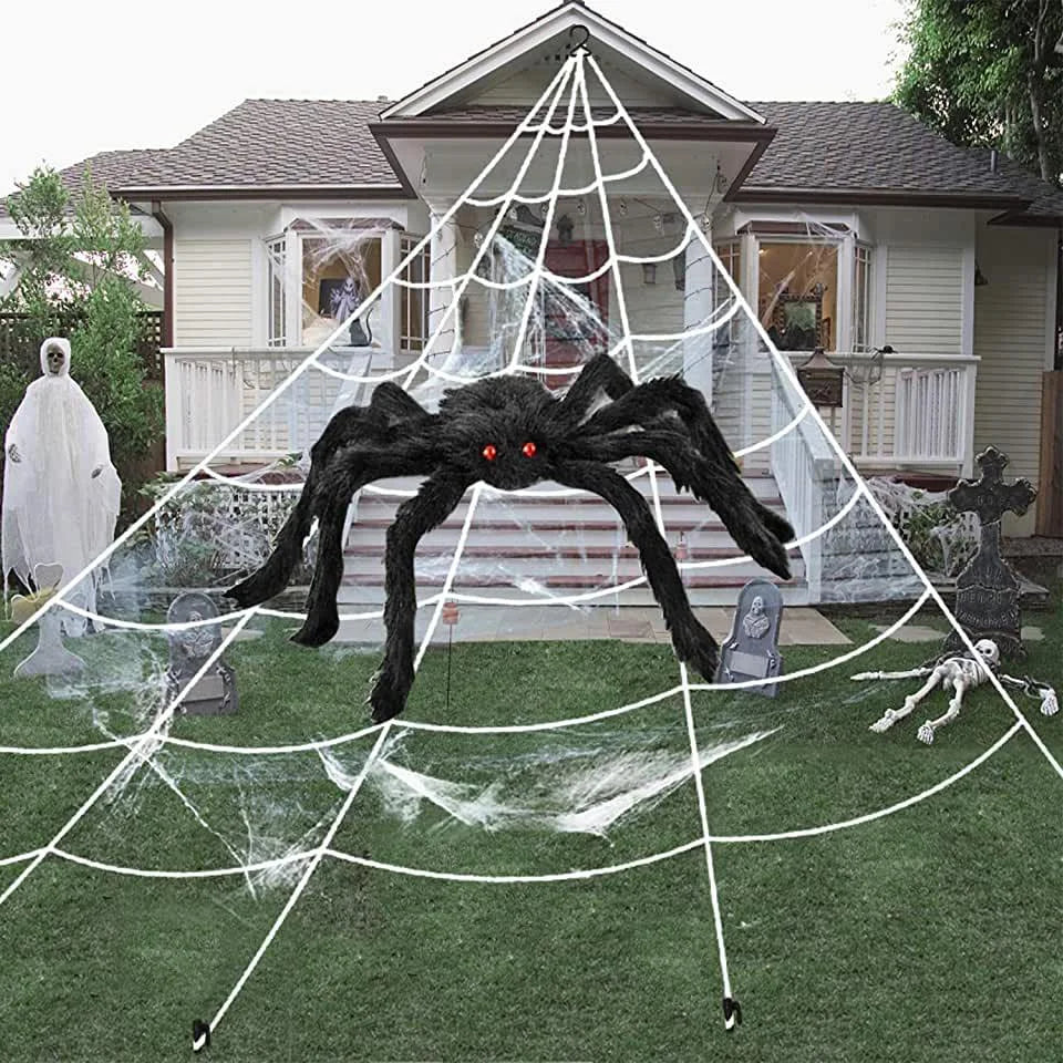 Halloween Spider & Web Decorations – Individual Options
