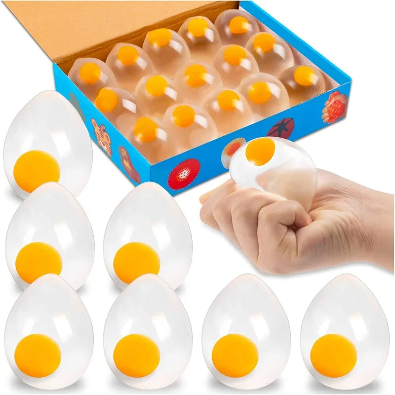 Egg-Shaped Squeeze Fidget Toys – Single & 4-Piece Options