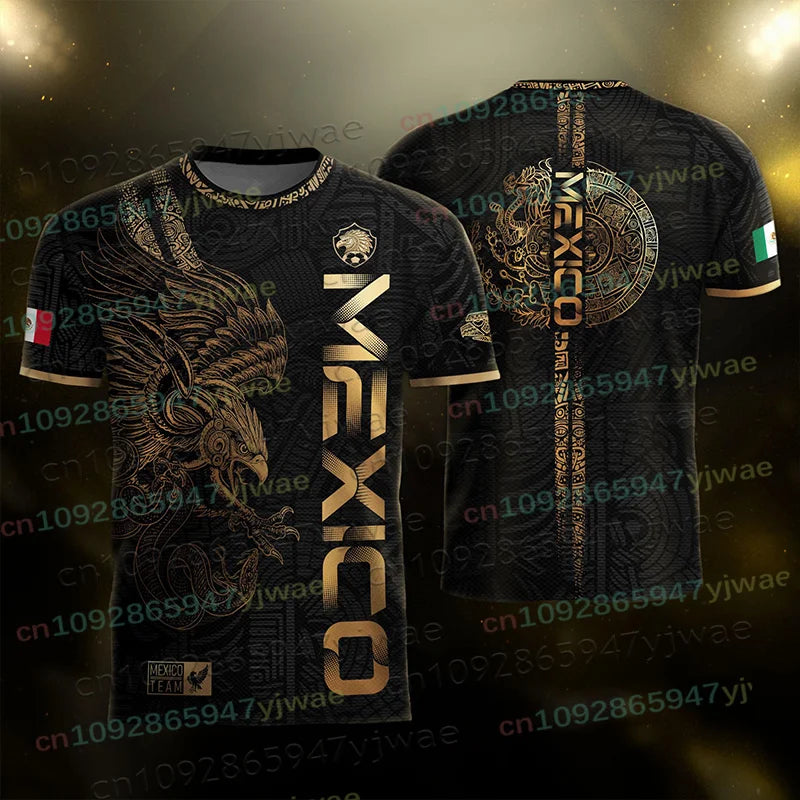 Mexico Special Youth Football Jersey Mens Women Casual Sport Breathable Top for Competition Training Tees Summer Men's Clothing