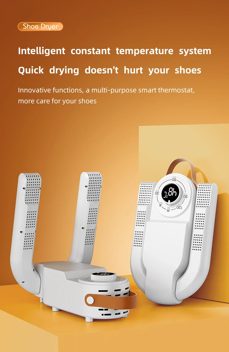 HOMEFISH Shoe Dryer with Timer – 220V EU Plug