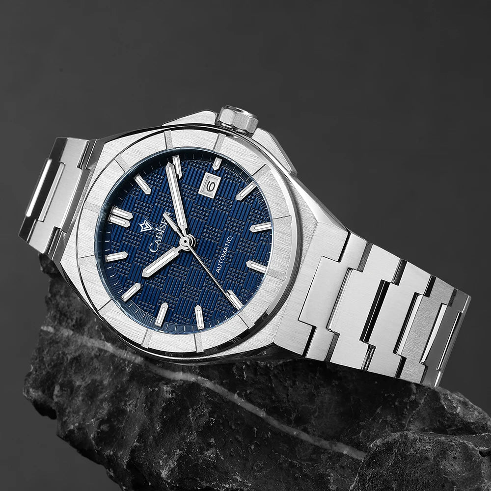 CADISEN C8242 Men’s Automatic Watch with Textured Dial