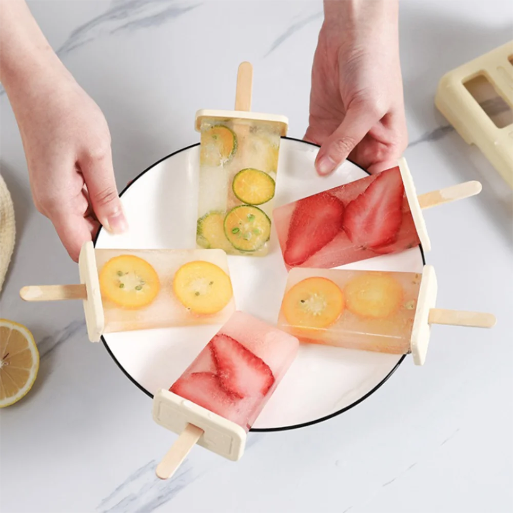 Popsicle Mold Set – 9-Cavity DIY Ice Lolly & Ice Cream Maker with Drip Guard, Tray & Sticks, BPA-Free PP