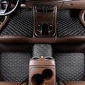 Diamond-Pattern Car Floor Mats – 5-Piece Set