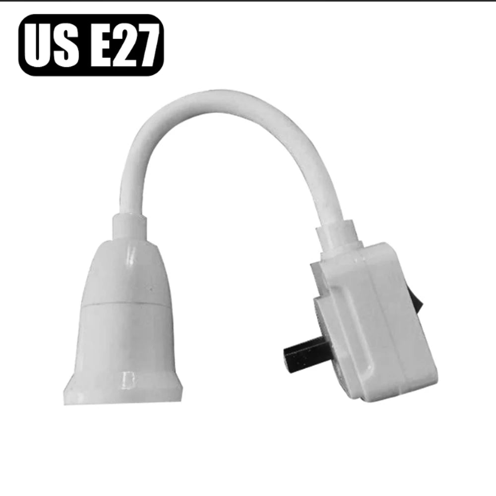 Plug-In E27 Lamp Holder with Switch & Flexible Neck