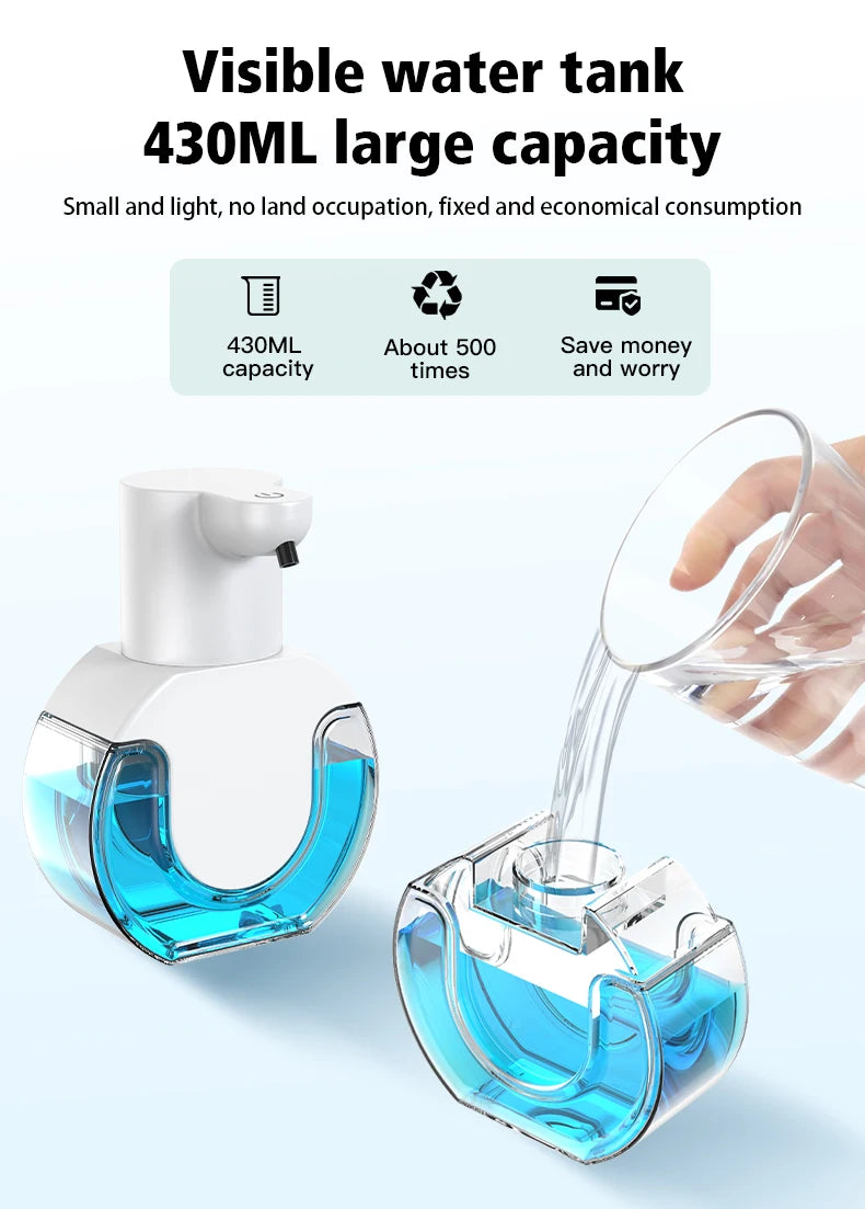 Touchless Rechargeable Soap Dispenser – 14.2 fl oz, Foam or Gel