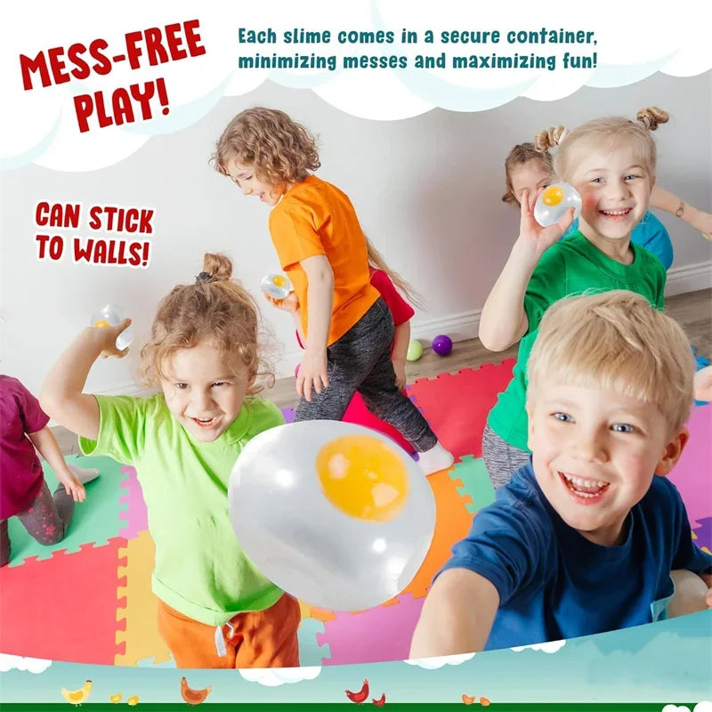 Egg-Shaped Squeeze Fidget Toys – Single & 4-Piece Options