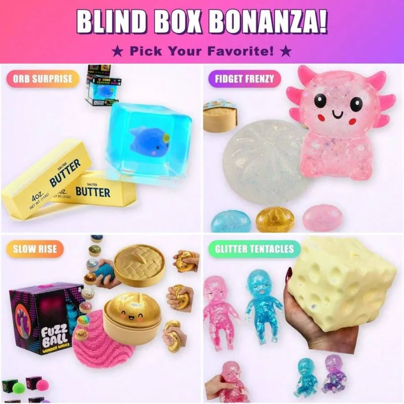 Surprise Squishy Squeeze Toys – Single & Multipack Options