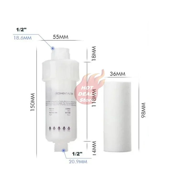 Household Sediment Pre-Filter & PP Cartridge Options