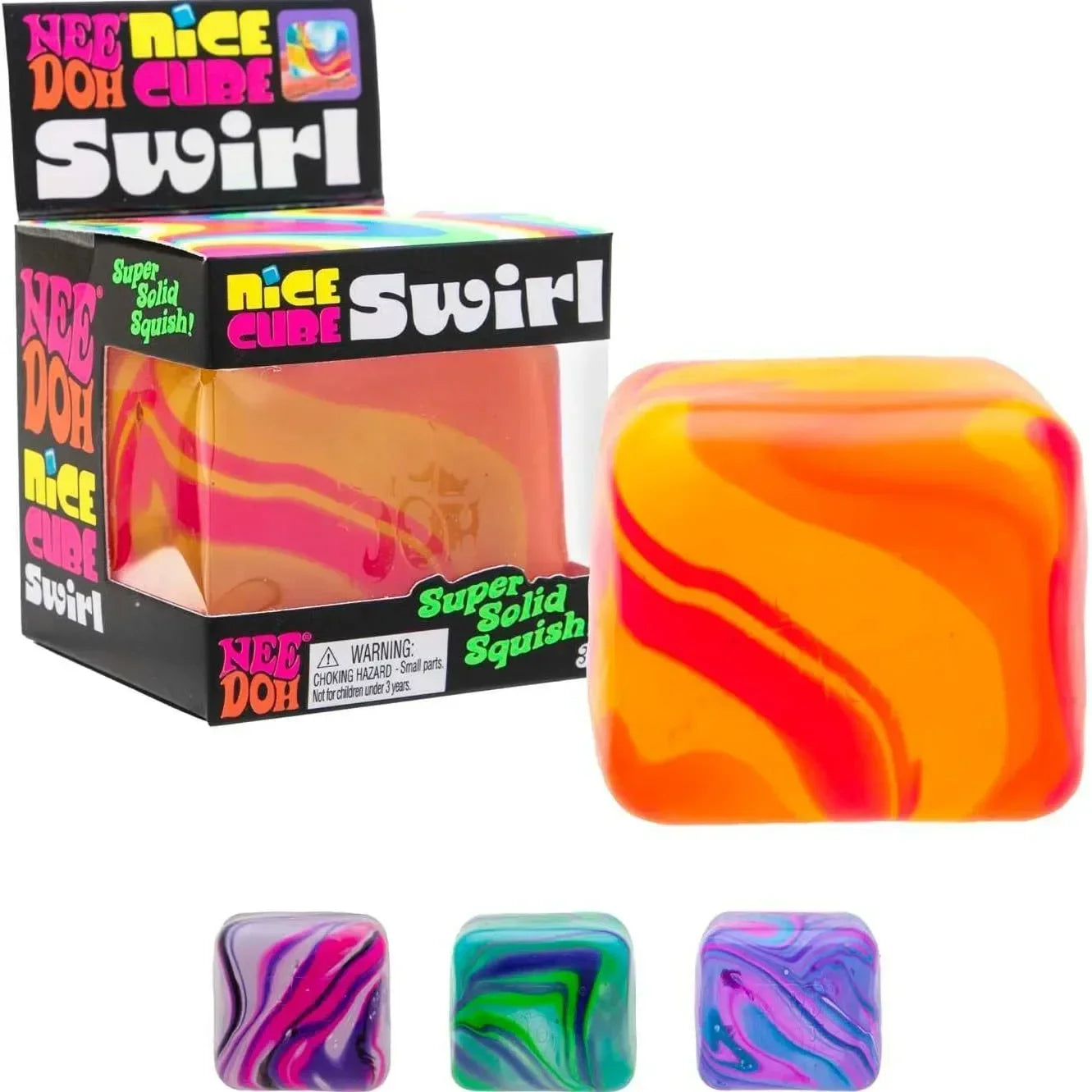 Schylling Needoh pizza Sensory Fidget Cube Stress Relief Squishy Cube Anti-Anxiety Squeeze Toy For Focus ADHD Population