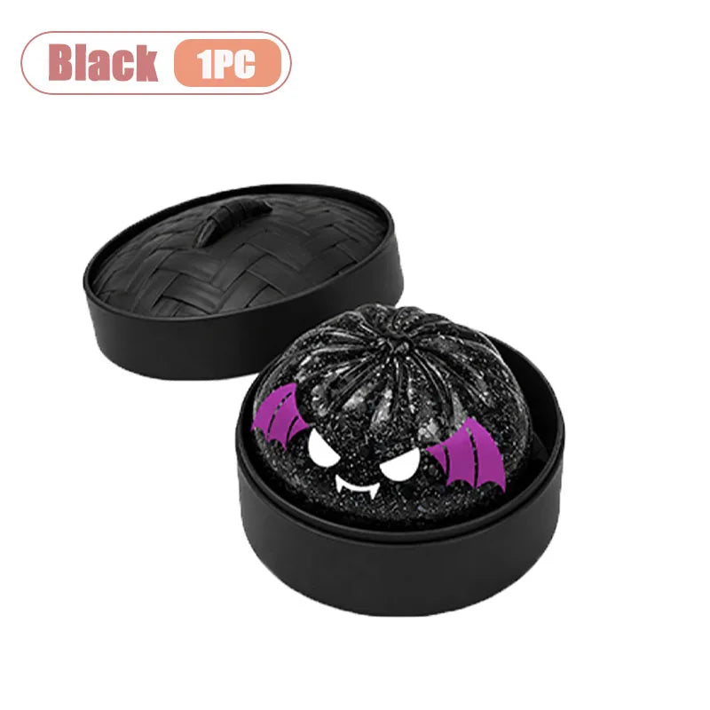 Halloween Bun Squishy Toy - Slow Rebound Stress Relief, 1–5 Pack, 5 Colors