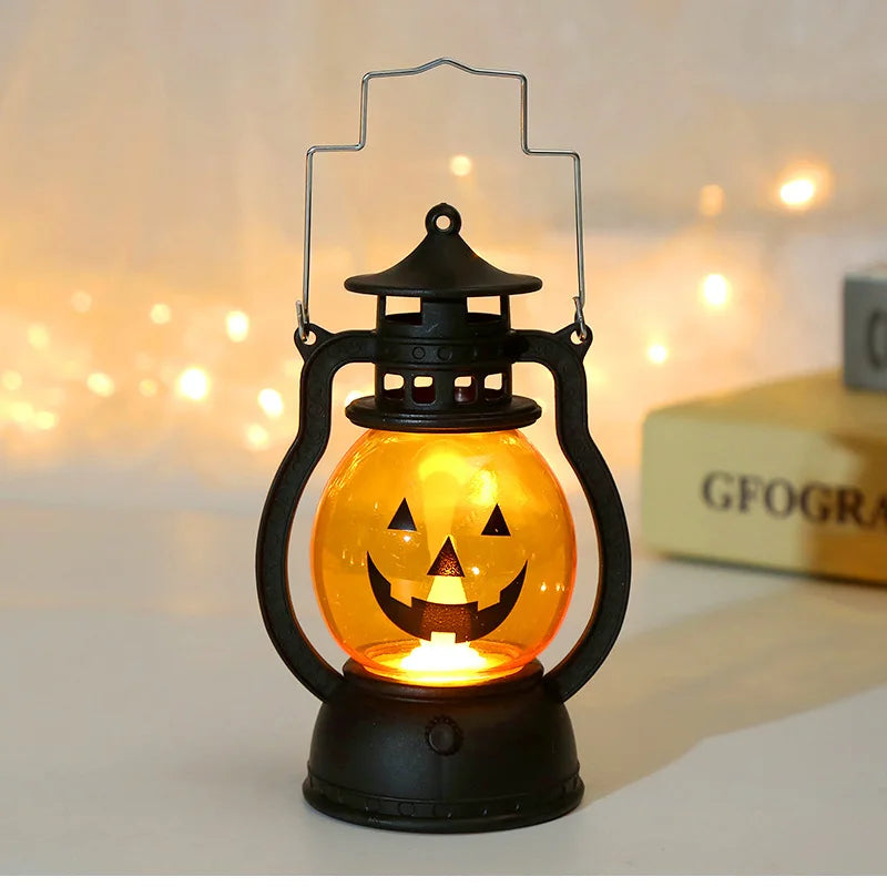 Mini LED Pumpkin Lantern – Halloween Decoration