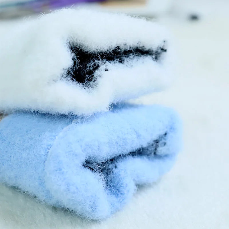Kids’ Color-Block Cat Knit Gloves
