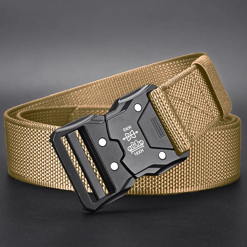 Unisex Tactical-Style Belt with Automatic Buckle