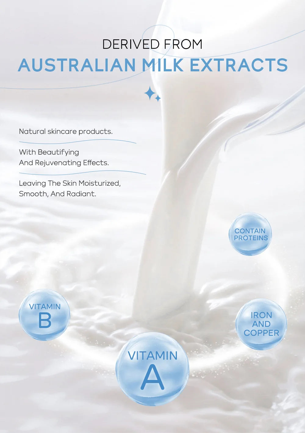 Korean Milk Facial Cleanser – Deep Moisture, Oil Control & Glowing Skin | Hyaluronic Acid, PH-Balanced for Dry/Oily Skin 80g