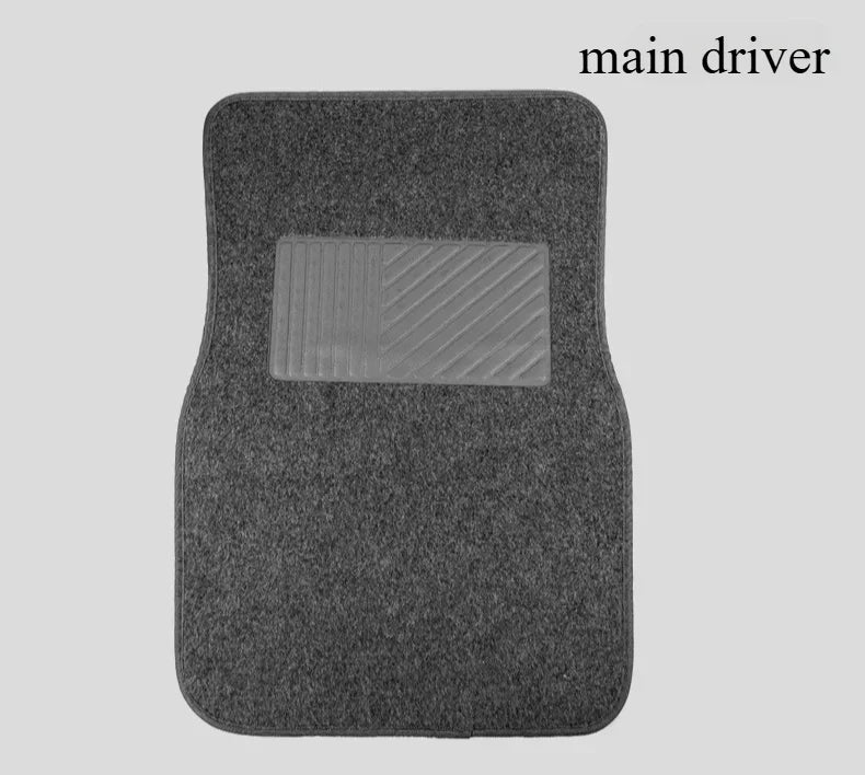 4-Piece Carpet Car Floor Mats – Front & Rear Set for Cars, SUVs & Vans